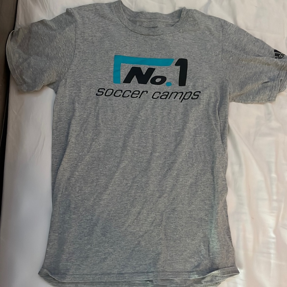 grey Adidas soccer t-shirt